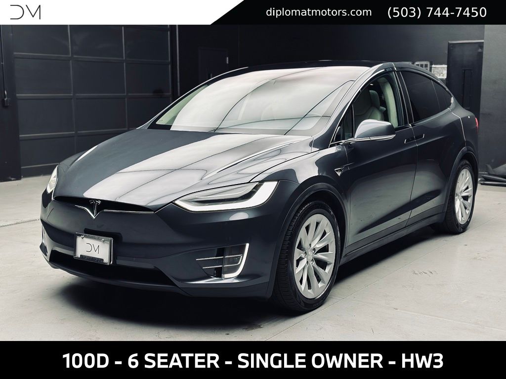 Gray 2018 Tesla Model X SUV / Crossover All-Wheel Drive 1-Speed Automatic