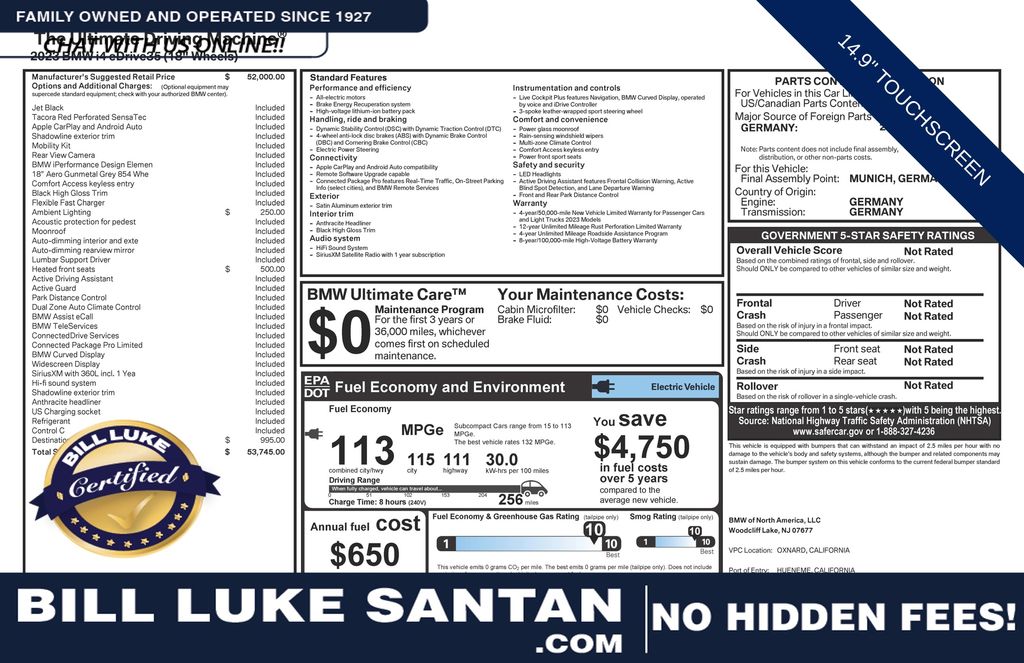 Jet Black 2023 BMW i4 eDrive35 Gran Coupe FWD Sedan Rear-Wheel Drive Automatic