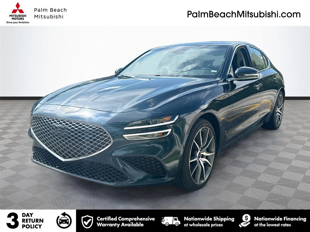 Blue 2025 Genesis G70 Sedan Rear-Wheel Drive 8-Speed Automatic