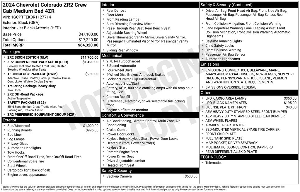 Used Car 2024 Chevrolet Colorado  Zr2 For Sale Under $50,000 In Austin, Texas