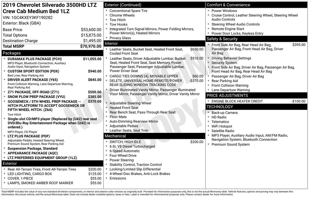 Used 2019 Black Chevrolet LTZ image 5