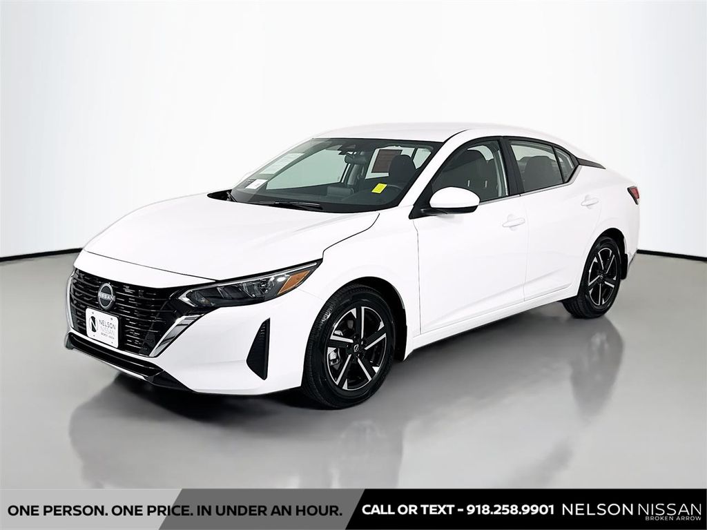 White (Fresh Powder) 2025 Nissan Sentra Sedan Front-Wheel Drive Continuously Variable Transmission