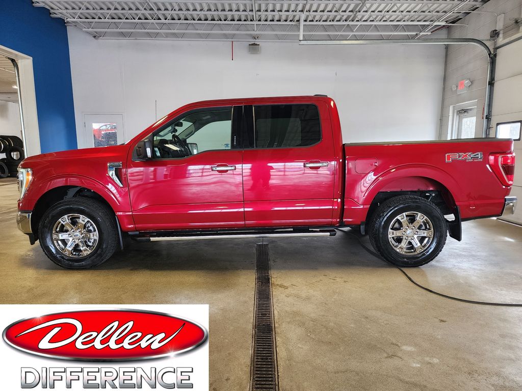 Red Metallic 2022 Ford F-150 Pickup Truck Four-Wheel Drive Automatic