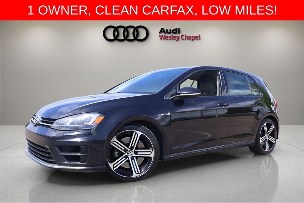Deep Black Pearl 2016 Volkswagen Golf R 4-Door AWD Hatchback All-Wheel Drive 6-Speed Dual Clutch