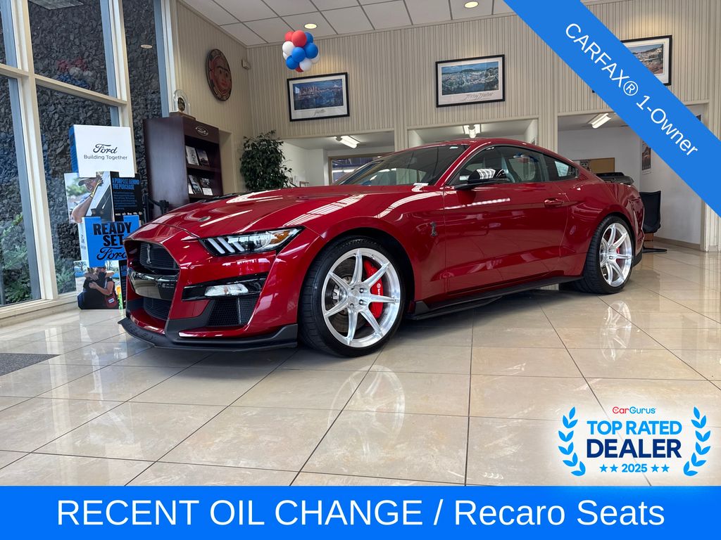 Rapid Red Metallic Tinted Clearcoat 2021 Ford Mustang Shelby GT500 Coupe Rear-Wheel Drive 7-Speed Automatic Overdrive