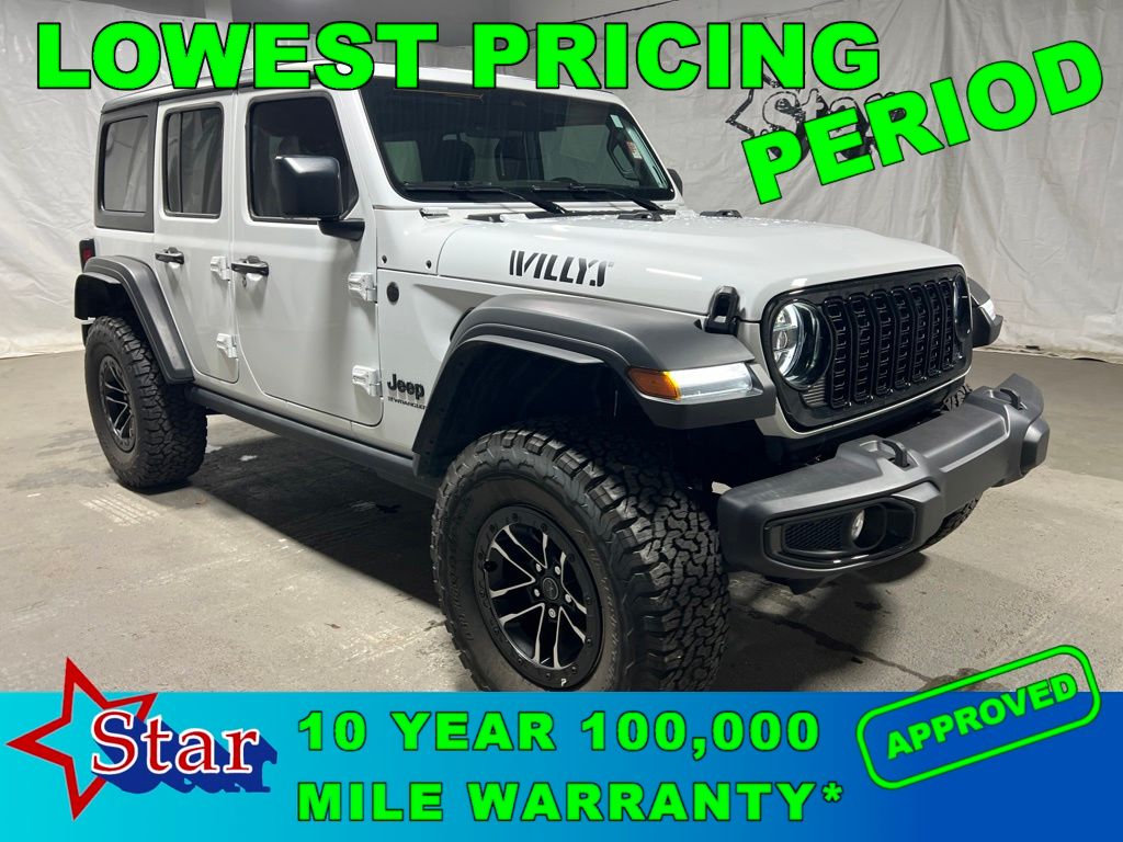Bright White Clearcoat 2026 Jeep Wrangler SUV / Crossover Four-Wheel Drive 8-Speed Automatic