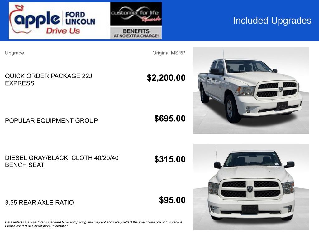 2018 Ram 1500 Express Quad Cab 4x4 6'4" Box