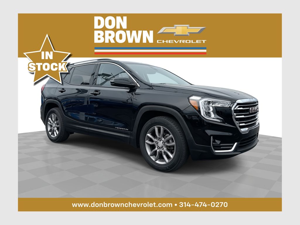 Black (Ebony Twilight Metallic) 2024 GMC Terrain SLT AWD SUV / Crossover All-Wheel Drive 9-Speed Automatic