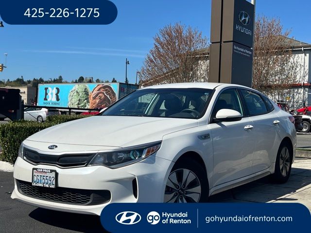 Snow White Pearl 2018 Kia Optima Hybrid Premium FWD Sedan Front-Wheel Drive 6-Speed Automatic