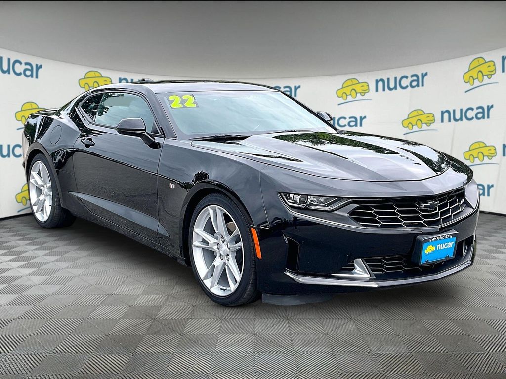 Black 2022 Chevrolet Camaro Coupe Rear-Wheel Drive 8-Speed Automatic