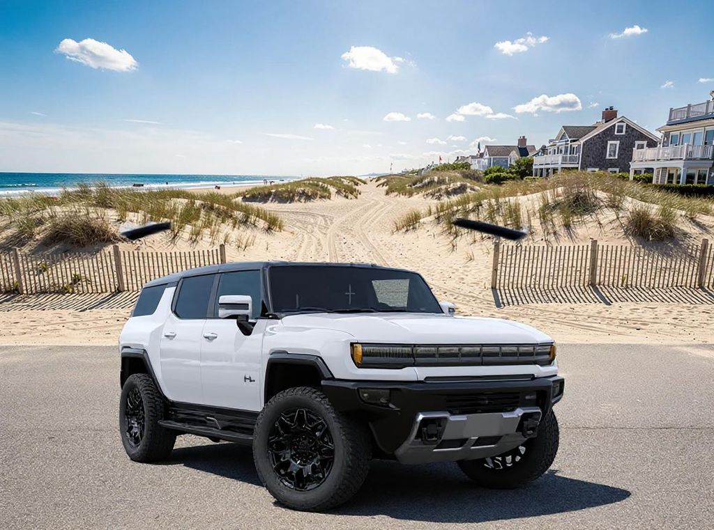 Interstellar White 2025 GMC Hummer EV SUV SUV / Crossover All-Wheel Drive 1-Speed Automatic