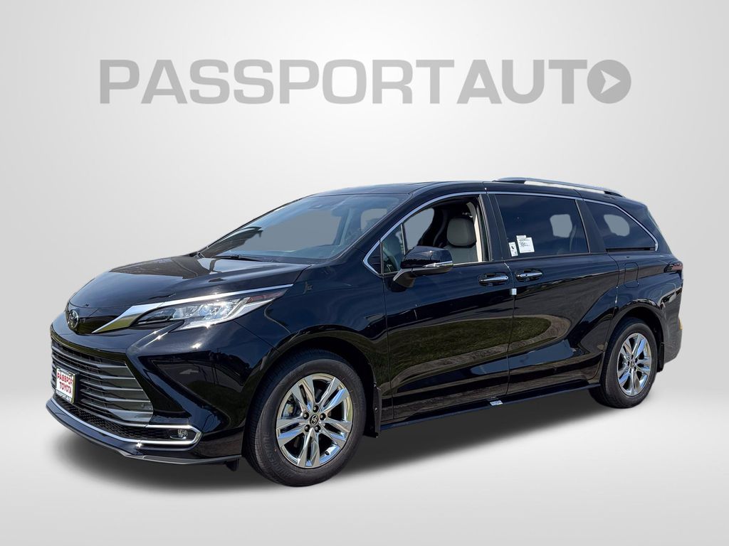 Midnight Black Metallic 2026 Toyota Sienna Limited 7-Passenger AWD Minivan All-Wheel Drive Automatic