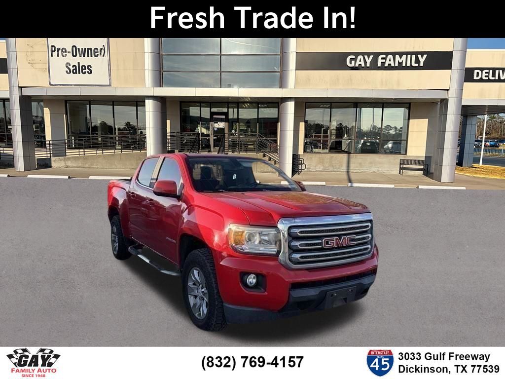 Cardinal Red 2016 GMC Canyon SLE Crew Cab Pickup Truck 4X2 6-Speed Automatic