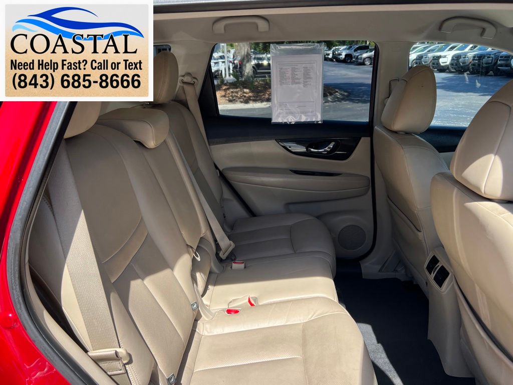 2017 Nissan Rogue SL Red at Coastal Chevrolet Cadillac