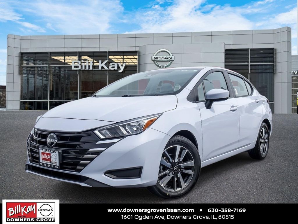 Gray Sky Pearl 2024 Nissan Versa Sedan Front-Wheel Drive Continuously Variable Transmission