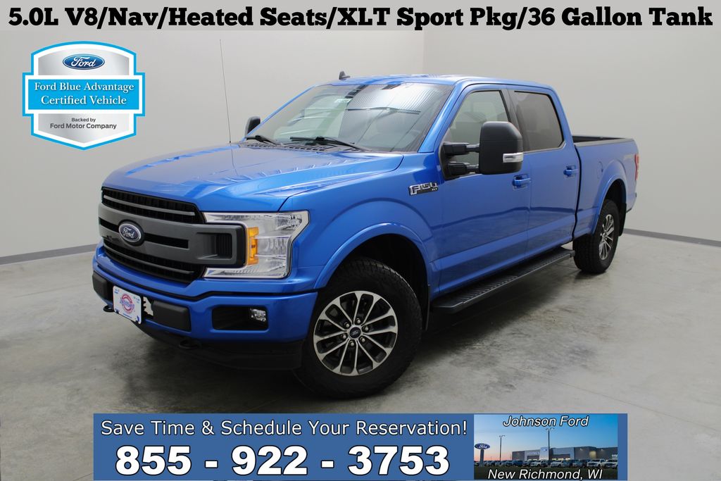 Velocity Blue Metallic 2019 Ford F-150 Pickup Truck Four-Wheel Drive Automatic
