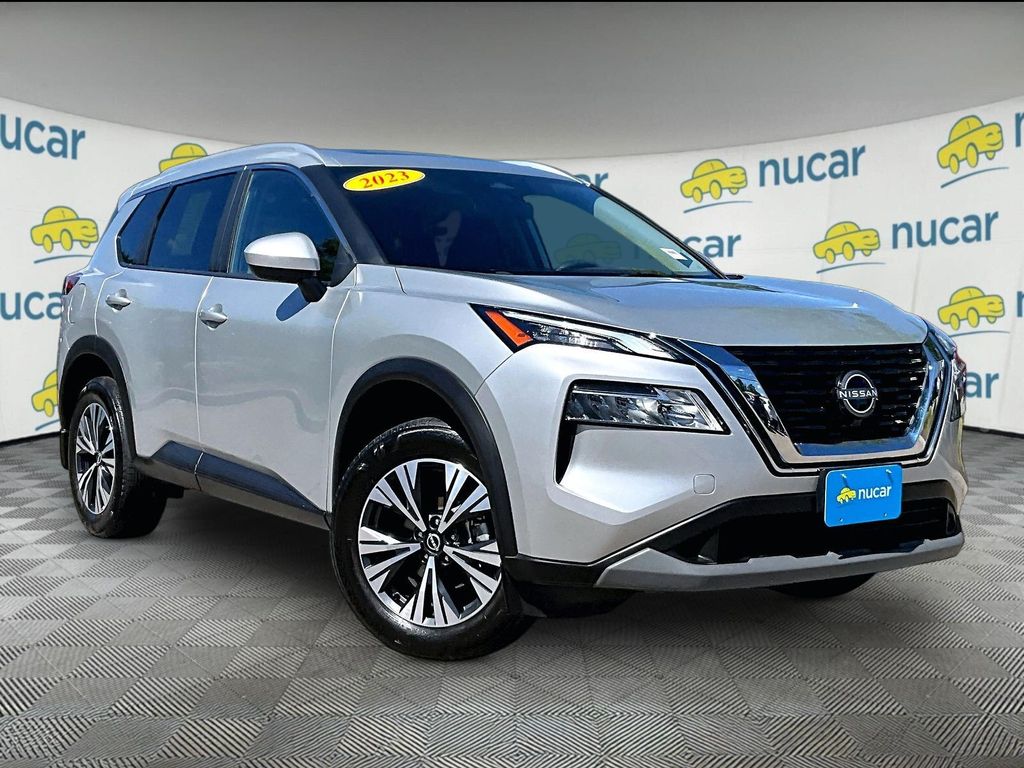 Brilliant Silver Metallic 2023 Nissan Rogue SUV / Crossover All-Wheel Drive Continuously Variable Transmission