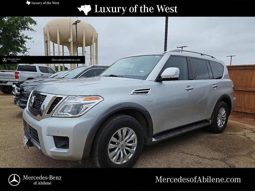 Brilliant Silver Metallic 2019 Nissan Armada SV RWD SUV / Crossover 4X2 7-Speed Automatic