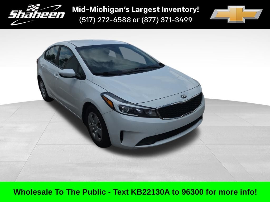 Snow White Pearl 2017 Kia Forte Sedan Front-Wheel Drive 6-Speed Automatic