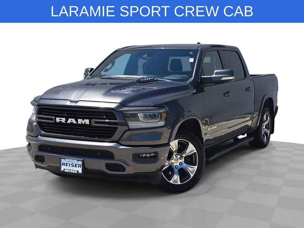 Gray (Granite Crystal Metallic Clearcoat) 2022 RAM 1500 Pickup Truck Four-Wheel Drive 8-Speed Automatic