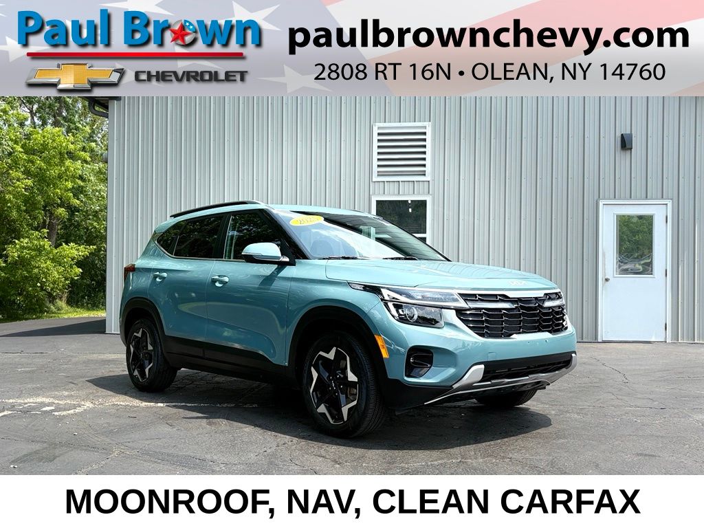 Pluton Blue 2025 Kia Seltos SUV / Crossover All-Wheel Drive Continuously Variable Transmission