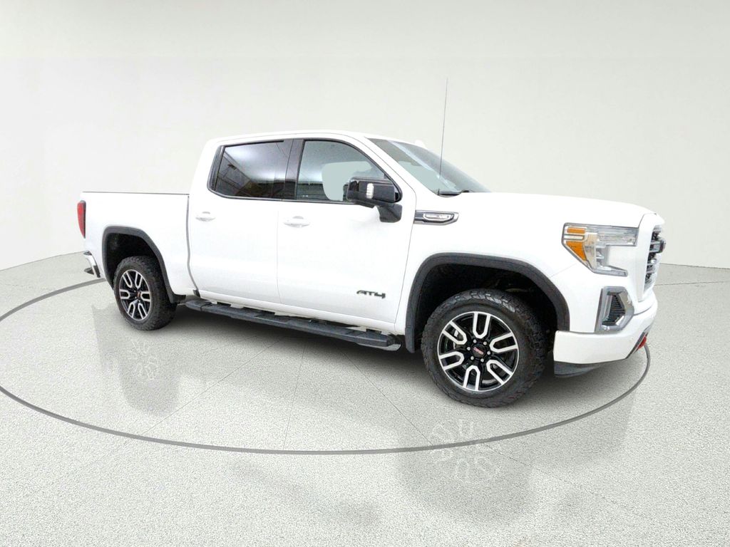 Summit White 2019 GMC Sierra 1500 AT4 Crew Cab 4WD Pickup Truck Four-Wheel Drive 8-Speed Automatic