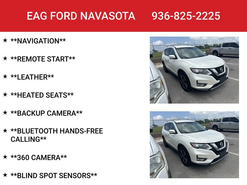 2017 Nissan Rogue SL White at South Houston Nissan