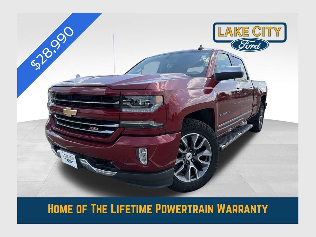 Cajun Red Tintcoat 2018 Chevrolet Silverado 1500 Pickup Truck Four-Wheel Drive 8-Speed Automatic Overdrive