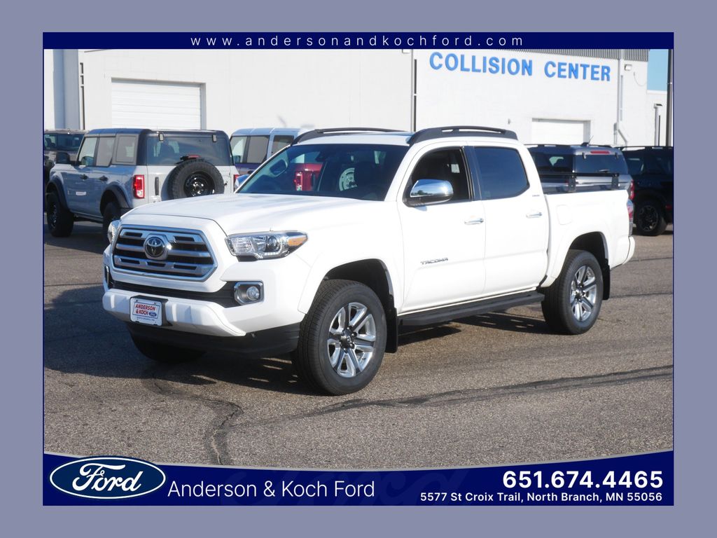 Super White 2019 Toyota Tacoma Pickup Truck Four-Wheel Drive 6-Speed Automatic