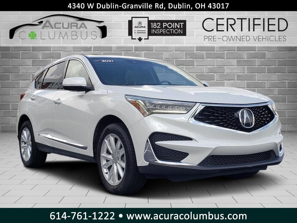 Platinum White Pearl 2021 Acura RDX SUV / Crossover Front-Wheel Drive Automatic