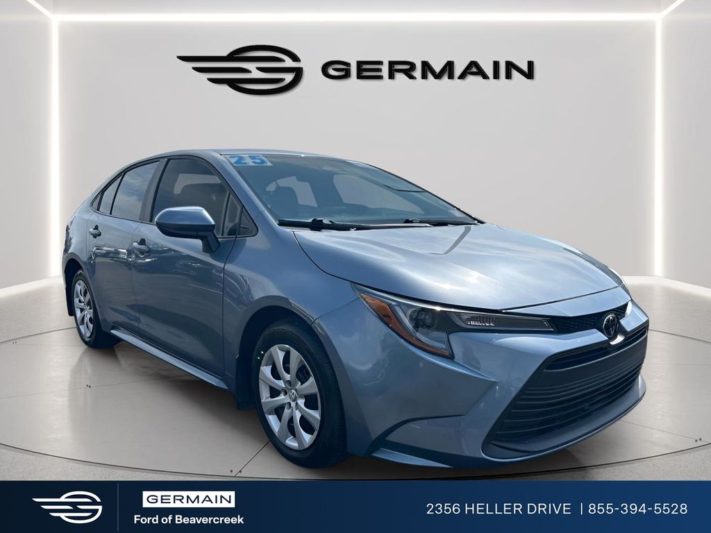 Blue 2025 Toyota Corolla LE FWD Sedan Front-Wheel Drive Continuously Variable Transmission