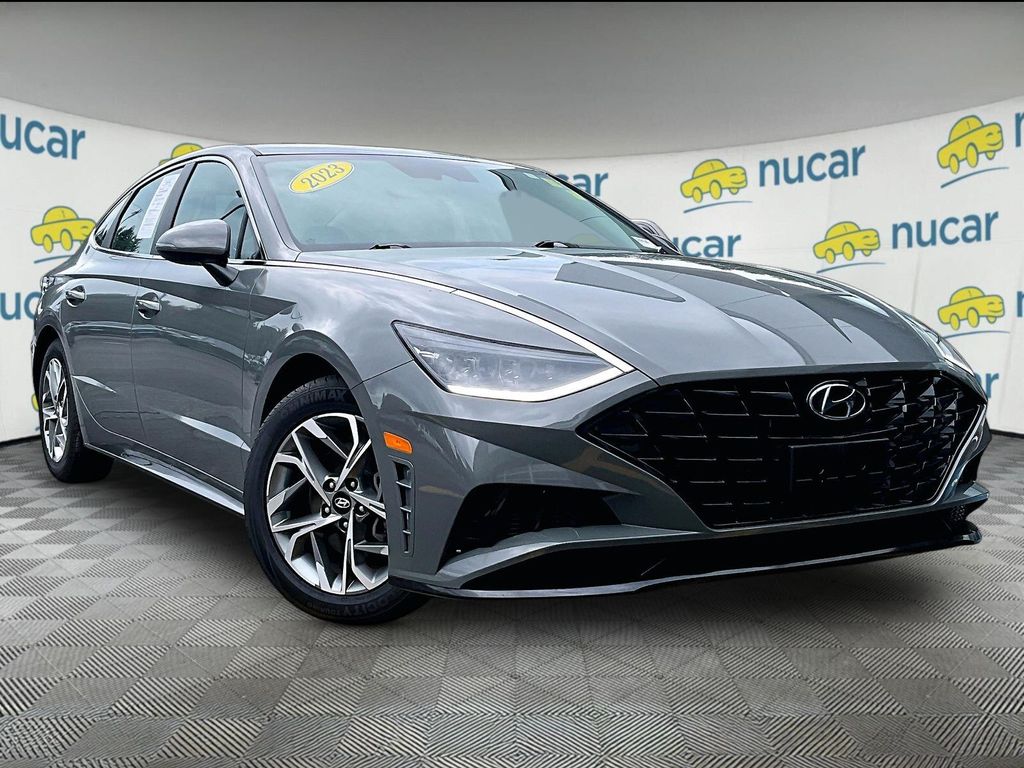 Hampton Gray 2023 Hyundai Sonata Sedan Front-Wheel Drive 8-Speed Automatic