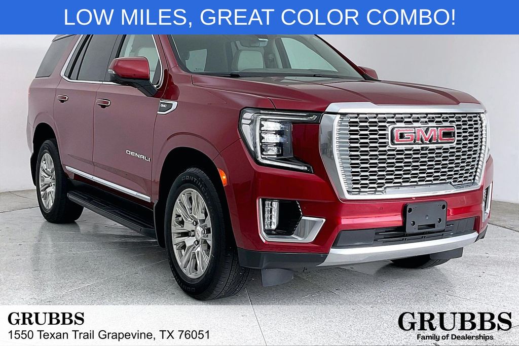 Red 2021 GMC Yukon Denali 4WD SUV / Crossover Four-Wheel Drive