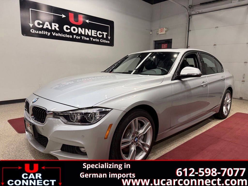 Glacier Silver Metallic 2017 BMW 3 Series Sedan All-Wheel Drive 8-Speed Automatic