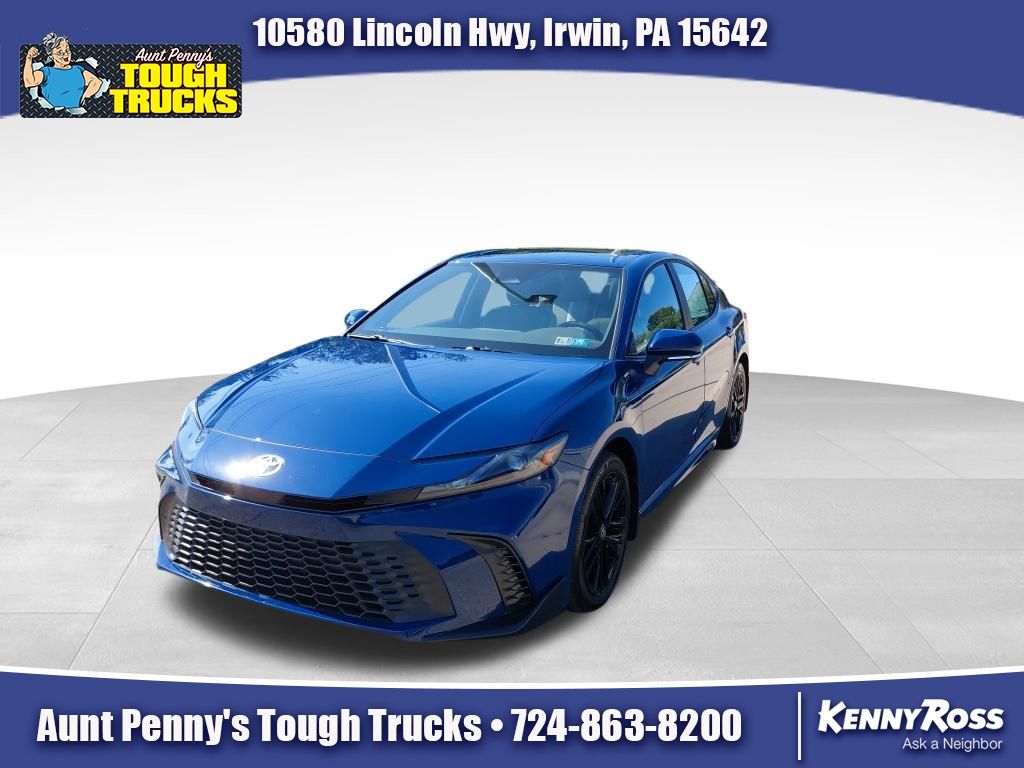 Blue 2025 Toyota Camry Sedan All-Wheel Drive Continuously Variable Transmission