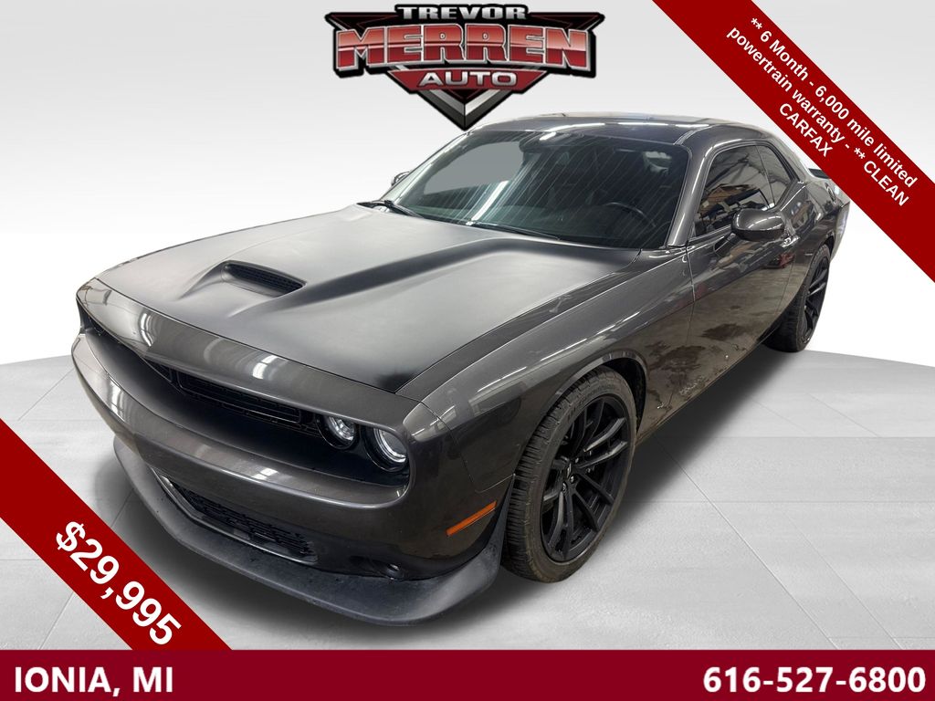 Gray (Granite Crystal Metallic Clearcoat) 2019 Dodge Challenger R/T Scat Pack RWD Coupe Rear-Wheel Drive 8-Speed Automatic