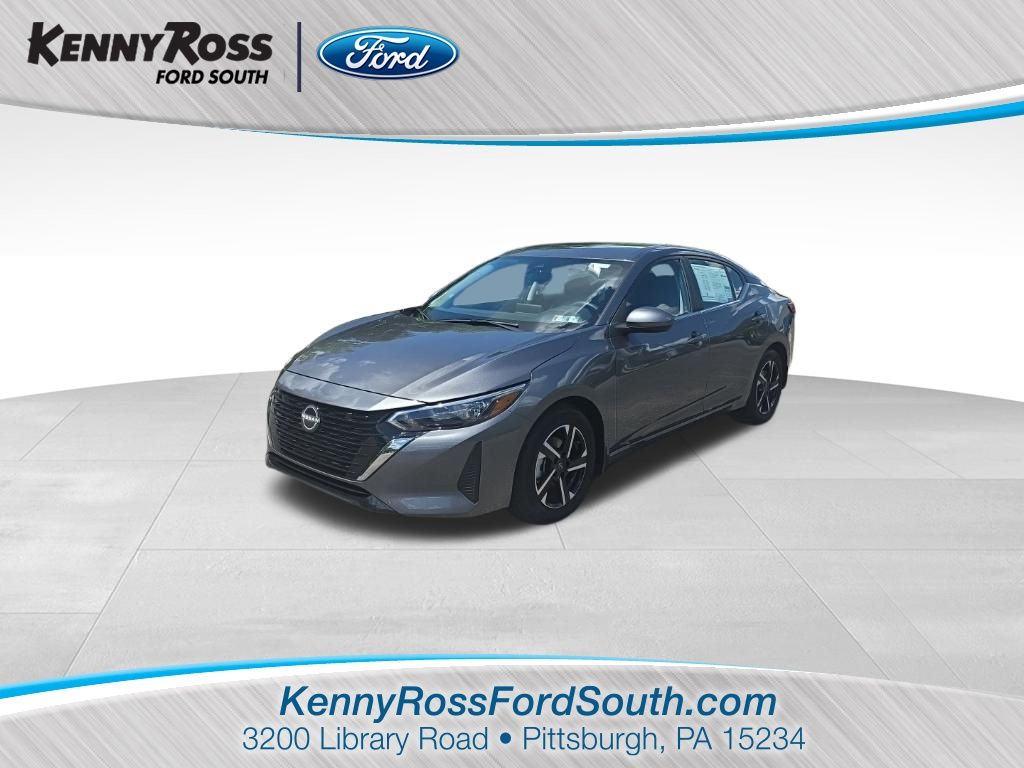 Gray (Gun Metallic) 2025 Nissan Sentra SV FWD Sedan Front-Wheel Drive Continuously Variable Transmission