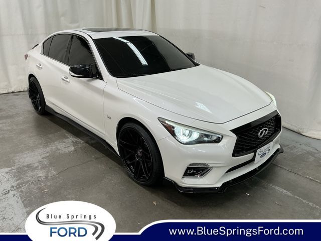 Majestic White 2018 INFINITI Q50 3.0t Luxe AWD Sedan All-Wheel Drive 7-Speed Automatic