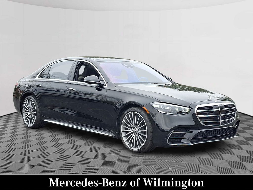 Black 2023 Mercedes-Benz S-Class S 500 4MATIC AWD Sedan All-Wheel Drive 9-Speed Automatic