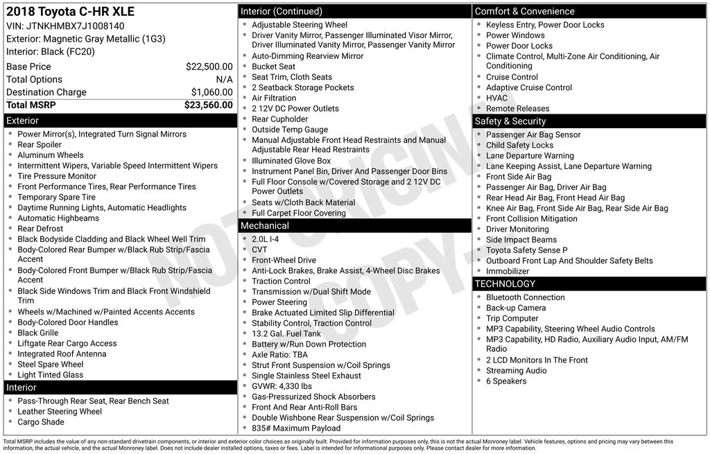 Used 2018 Toyota C-HR SUV