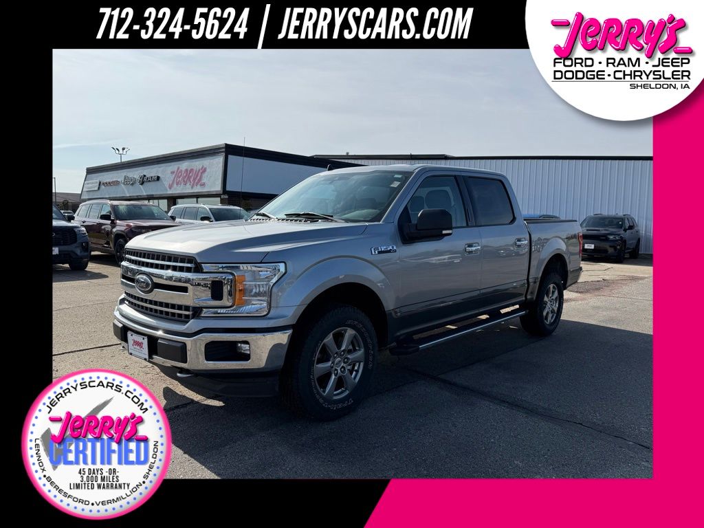 Silver 2020 Ford F-150 Pickup Truck Four-Wheel Drive Automatic