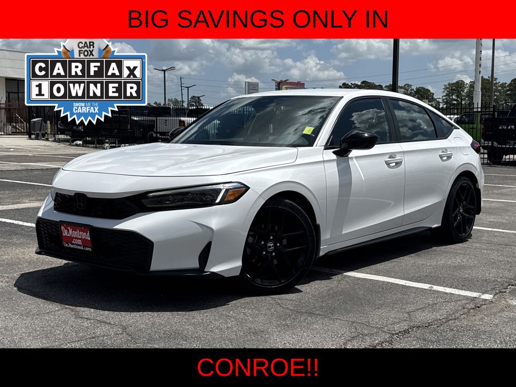 2025 Honda Civic Sport White at Community Toyota