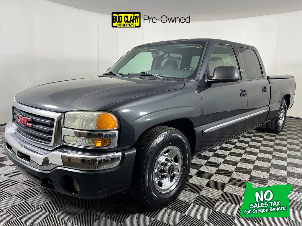 Carbon Metallic 2003 GMC Sierra 1500HD 4 Dr SLE Crew Cab SB HD Pickup Truck Rear-Wheel Drive 4-Speed Automatic Overdrive