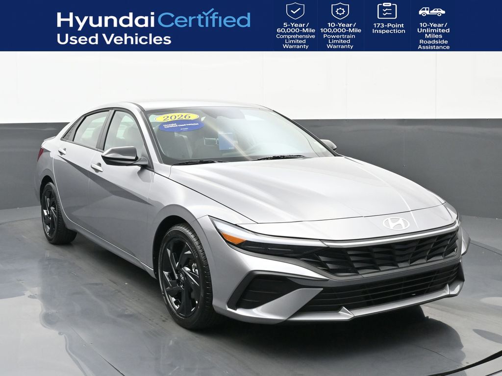 Fluid Metal 2026 Hyundai Elantra Sedan Front-Wheel Drive Continuously Variable Transmission