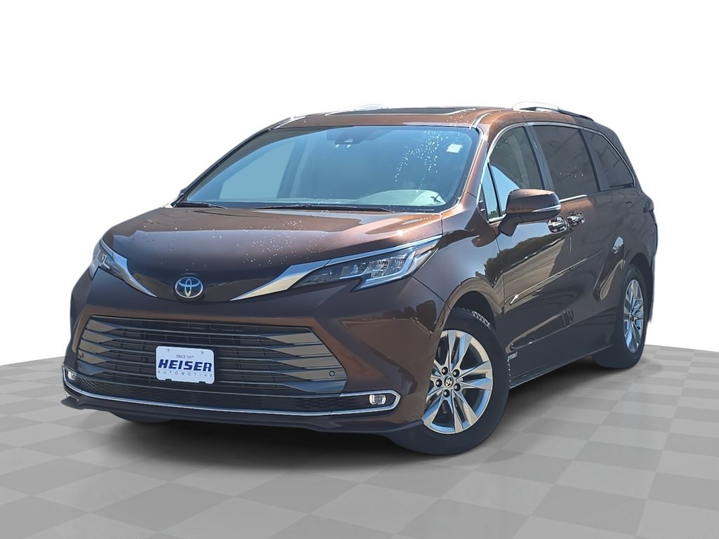 Sunset Bronze 2021 Toyota Sienna Minivan All-Wheel Drive Continuously Variable Transmission