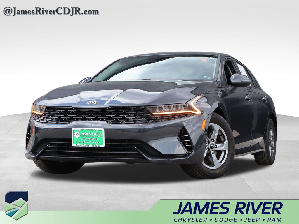Gravity Gray 2021 Kia K5 LXS FWD Sedan Front-Wheel Drive 8-Speed Automatic