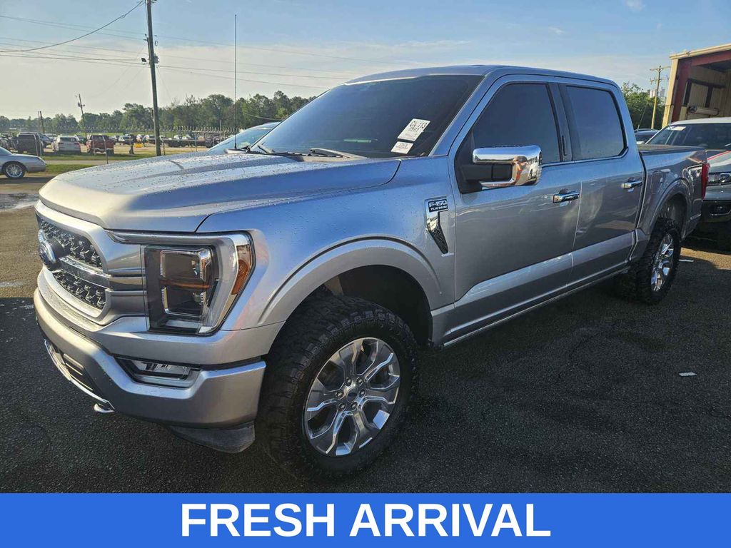 Silver Metallic 2021 Ford F-150 Platinum SuperCrew 4WD Pickup Truck Four-Wheel Drive Automatic
