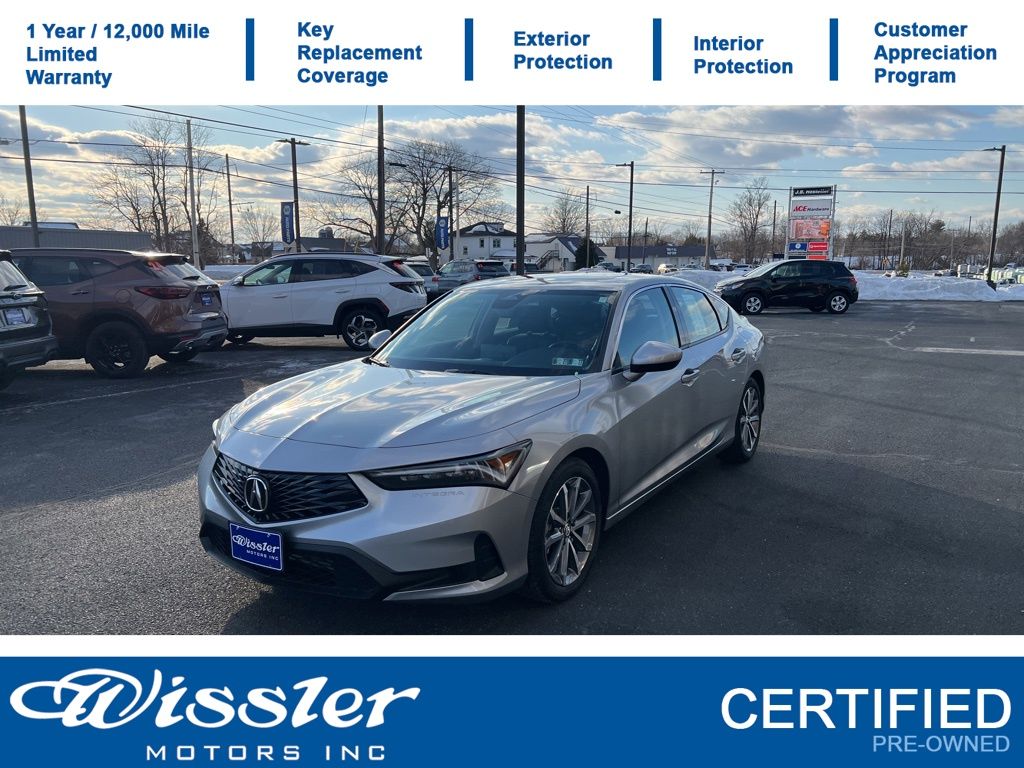 Silver 2025 Acura Integra Sedan Front-Wheel Drive Continuously Variable Transmission