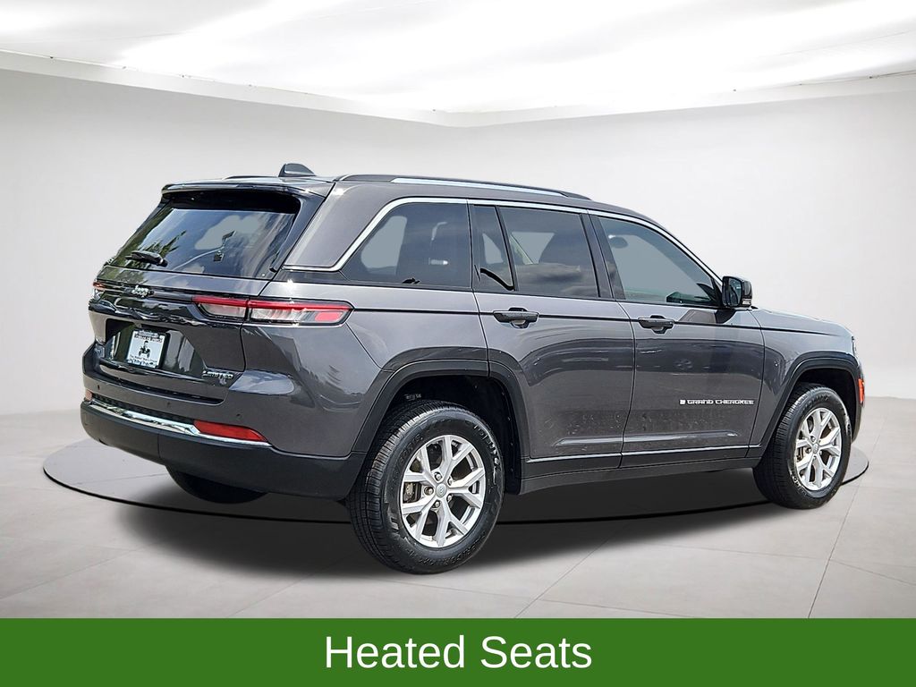 2022 Jeep Grand Cherokee Limited 4WD w/ Nav & Panoramic Sunroof Gray at Jones Ford