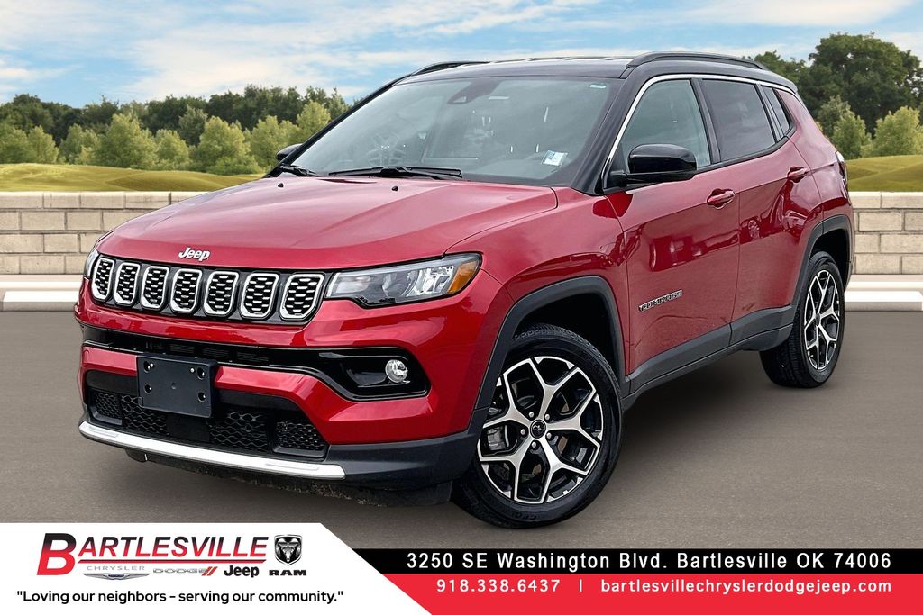 Red Hot Pearlcoat 2025 Jeep Compass Limited 4WD SUV / Crossover Four-Wheel Drive 8-Speed Automatic
